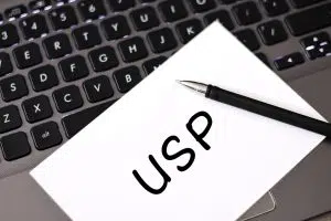 USP inscription. Unique selling proposition